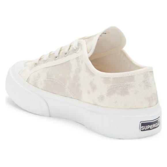 Superga 2750 Tie Dye Low Top Platform Sneaker Grey Women's Size 7 - Picture 3 of 12